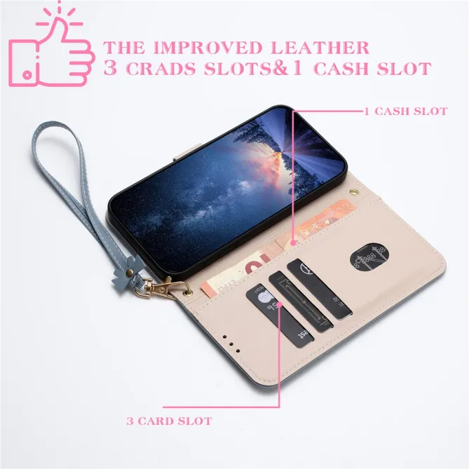 Housse Xiaomi 17T Noeud Doré avec Bandoulière