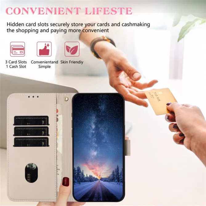 Housse Xiaomi 17T Noeud Doré avec Bandoulière