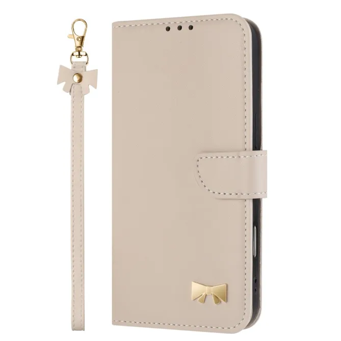 Housse Xiaomi 17T Noeud Doré avec Bandoulière