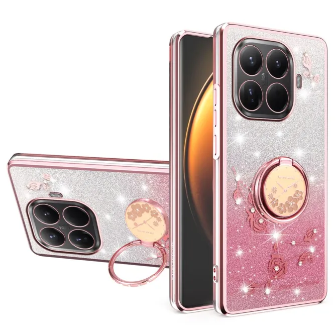 Coque Xiaomi 17T Anneau Roses Strass