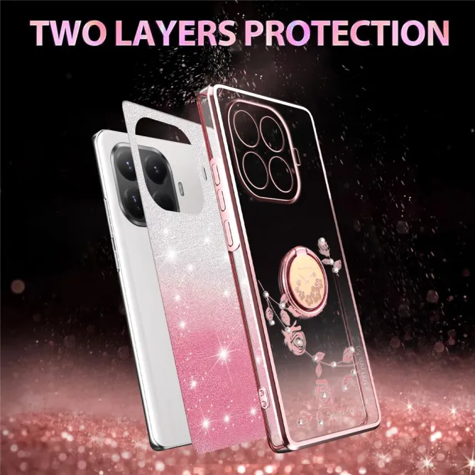 Coque Xiaomi 17T Anneau Roses Strass