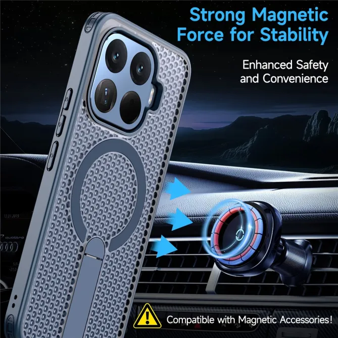 Coque Xiaomi 17T Magnétique Béquille Grille Ventilée