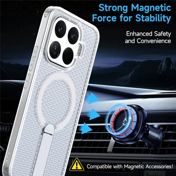 Coque Xiaomi 17T Magnétique Béquille Grille Ventilée