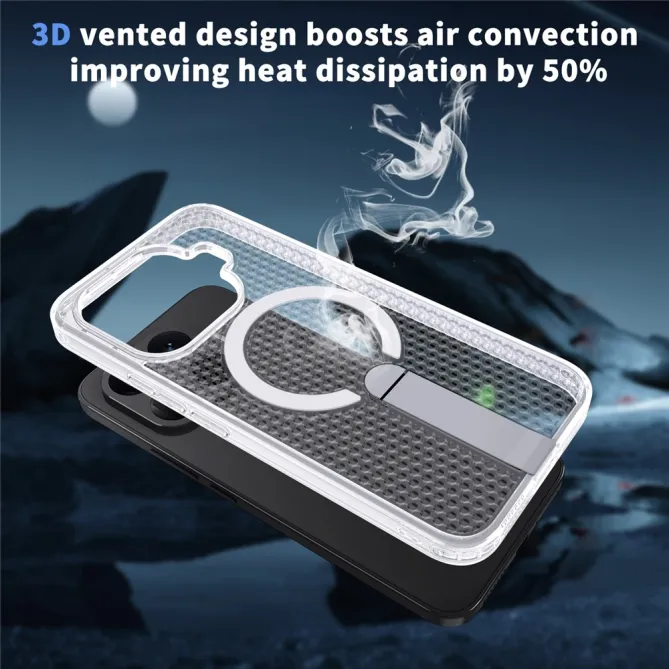 Coque Xiaomi 17T Magnétique Béquille Grille Ventilée