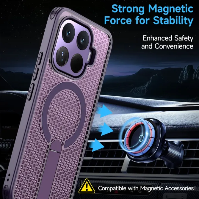 Coque Xiaomi 17T Magnétique Béquille Grille Ventilée