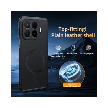 Coque Xiaomi 17T Cuir Magnétique Aimant N52