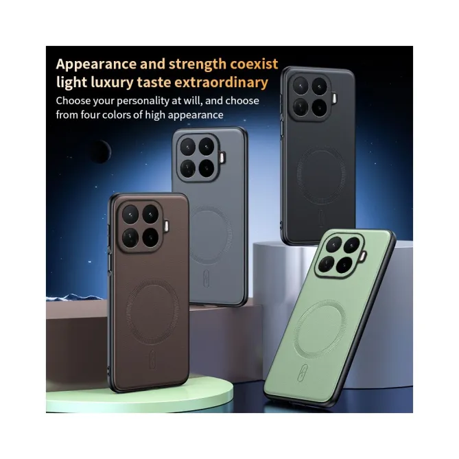 Coque Xiaomi 17T Cuir Magnétique Aimant N52