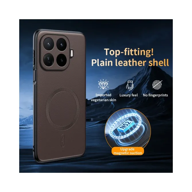 Coque Xiaomi 17T Cuir Magnétique Aimant N52