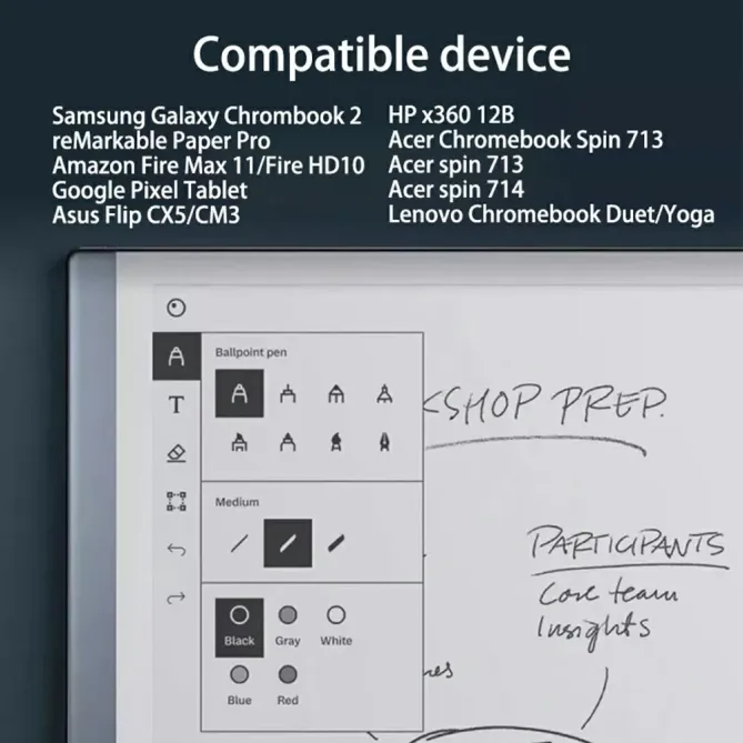 Stylet P23 USI Aimanté avec Gomme