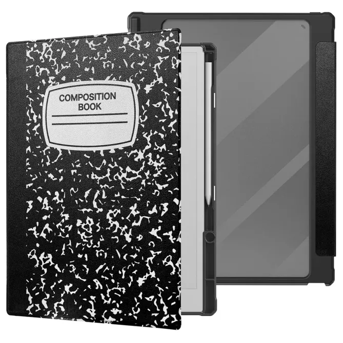 Étui ReMarkable Paper Pro Effet Cuir Décor Cahier d'Écolier
