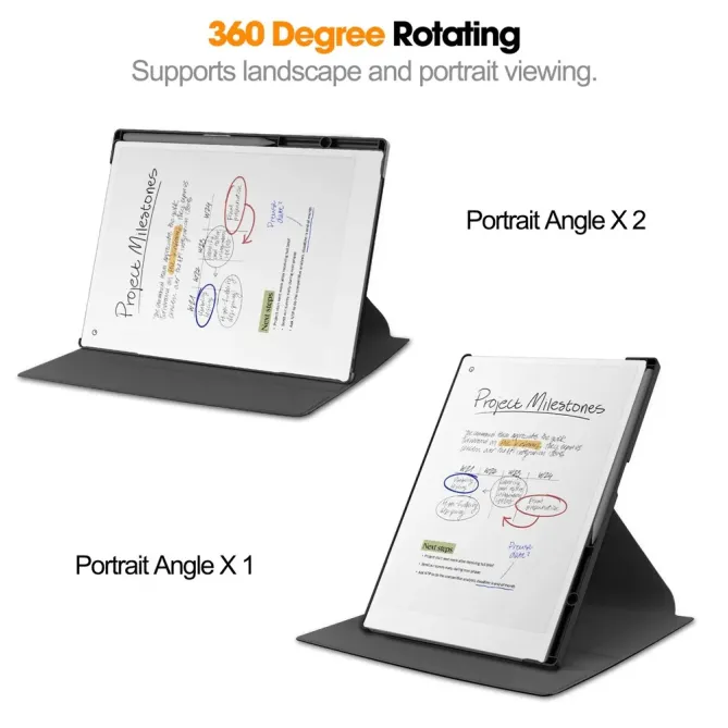 Étui ReMarkable Paper Pro avec Support Pivotant à 360 Degrés