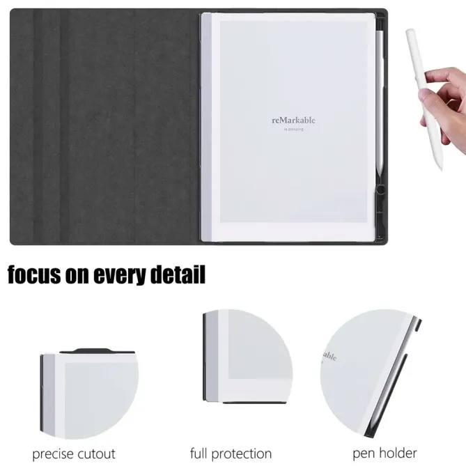Étui reMarkable 2 Support Inclinable avec Porte-Stylet