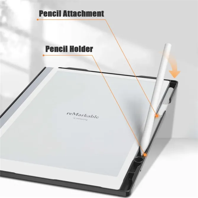 Étui reMarkable 2 Effet Cuir Style Livre avec Porte-Stylet