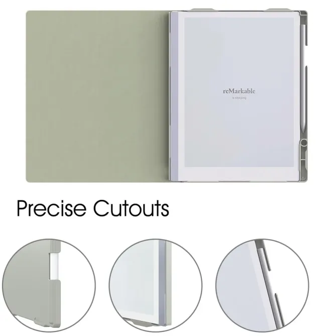 Étui reMarkable 2 Effet Cuir Style Livre avec Porte-Stylet