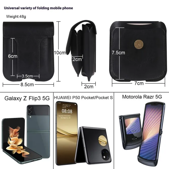 Pochette Ceinture Smartphone Pliant et Écouteurs