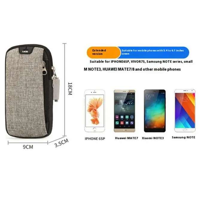 Brassard Sport Téléphone Pochette Zippée