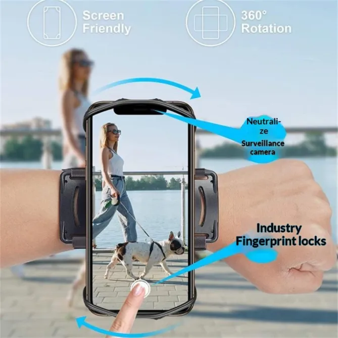 Brassard Téléphone Sport Rotatif 360° pour Running et Vélo