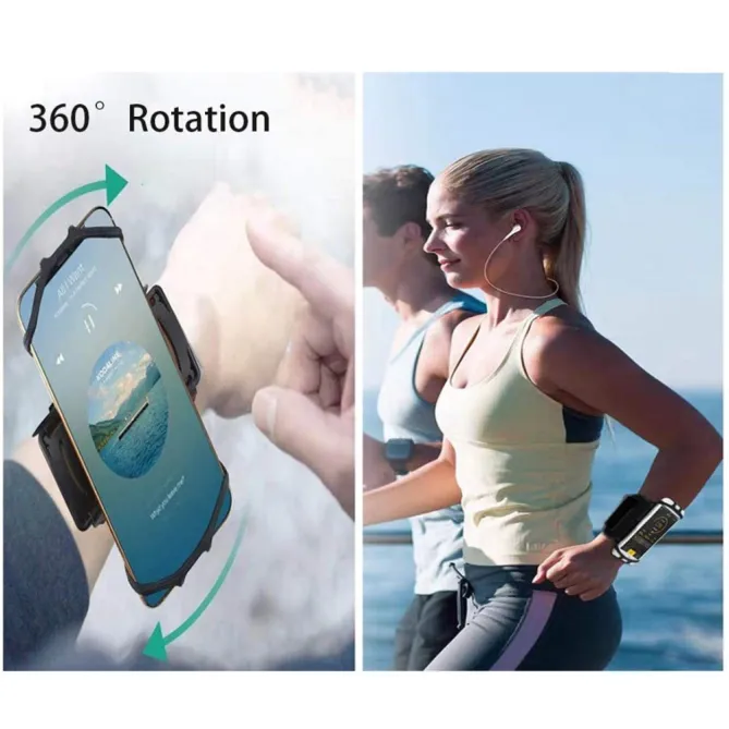 Brassard Téléphone Sport Rotatif 360° pour Running et Vélo