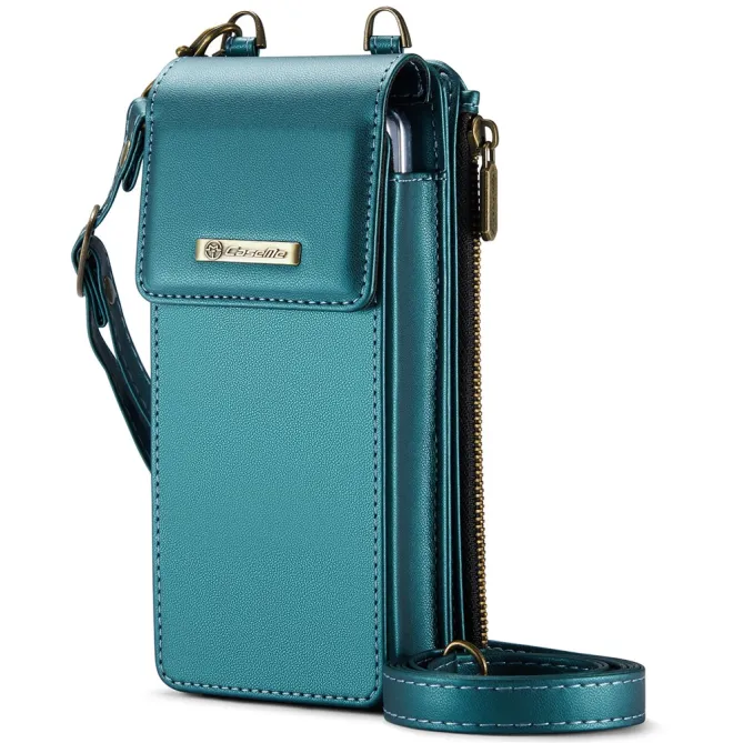 Sac Bandoulière Téléphone RFID 8 Cartes Poche Zippée
