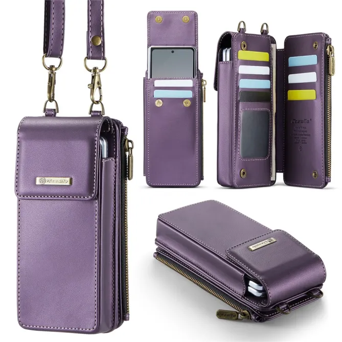 Sac Bandoulière Téléphone RFID 8 Cartes Poche Zippée