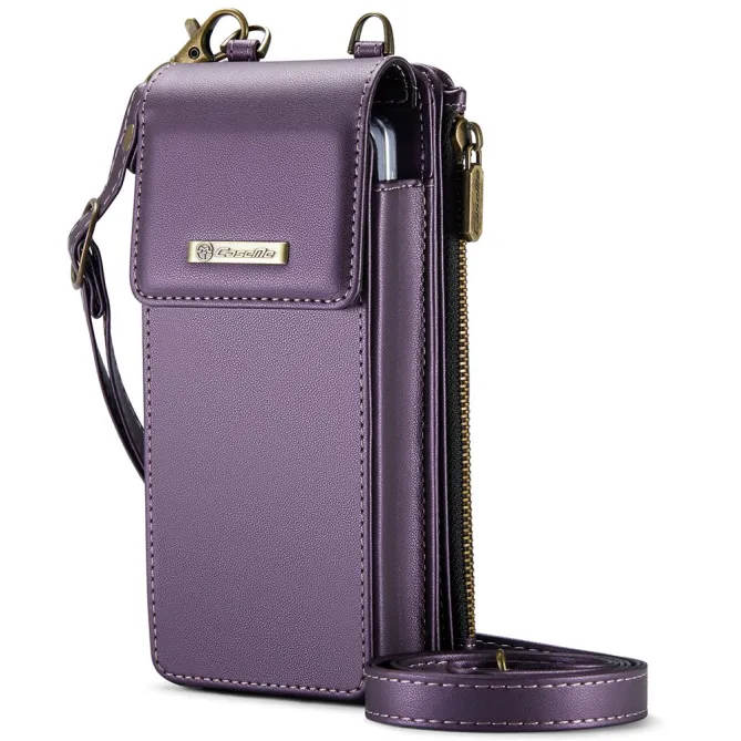 Sac Bandoulière Téléphone RFID 8 Cartes Poche Zippée