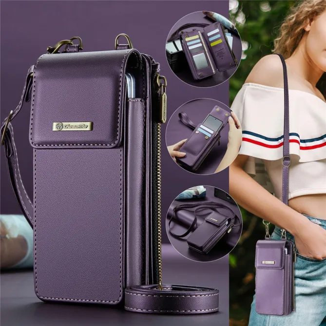 Sac Bandoulière Téléphone RFID 8 Cartes Poche Zippée