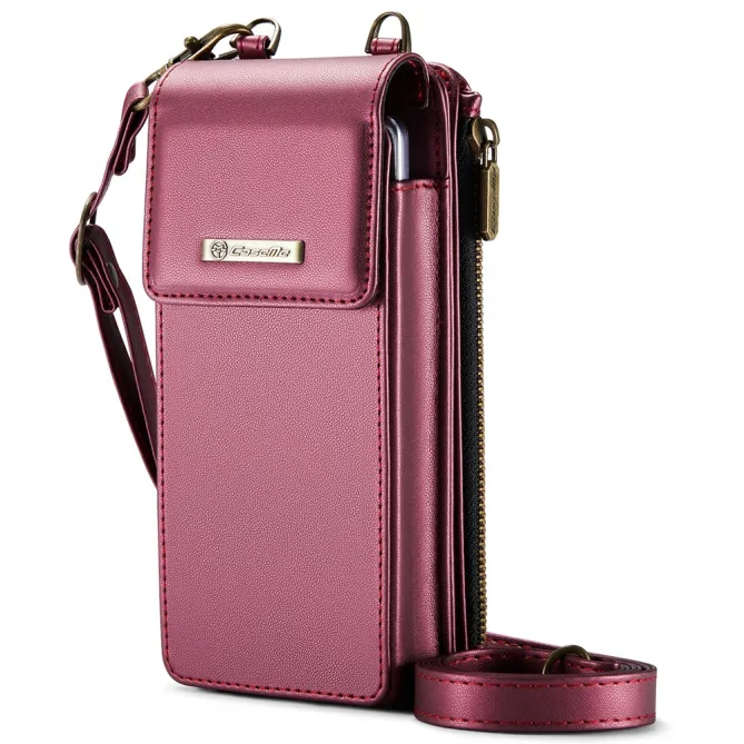 Sac Bandoulière Téléphone RFID 8 Cartes Poche Zippée