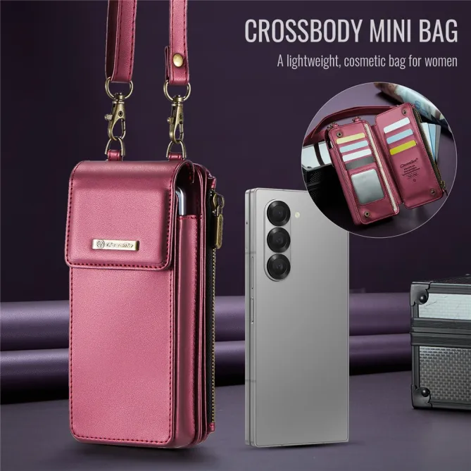 Sac Bandoulière Téléphone RFID 8 Cartes Poche Zippée
