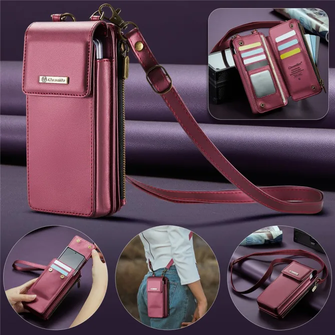 Sac Bandoulière Téléphone RFID 8 Cartes Poche Zippée