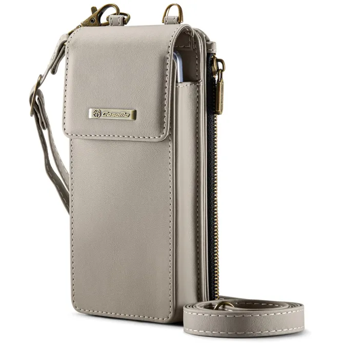 Sac Bandoulière Téléphone RFID 8 Cartes Poche Zippée