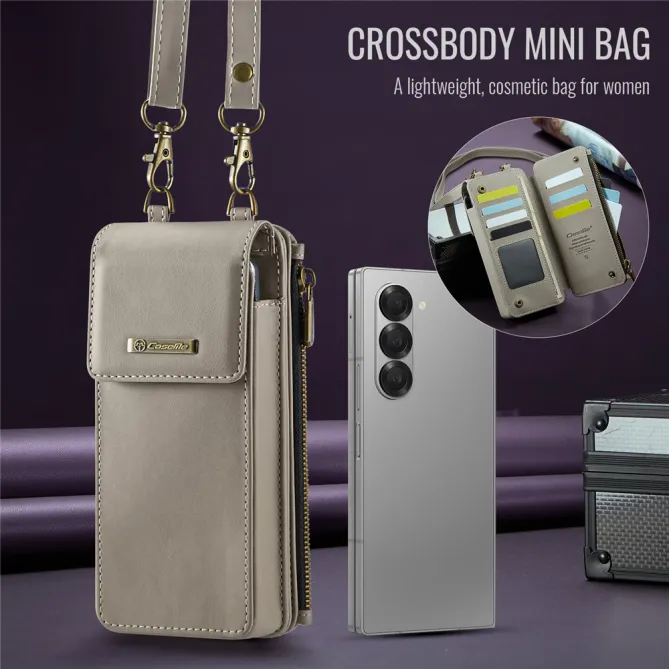 Sac Bandoulière Téléphone RFID 8 Cartes Poche Zippée