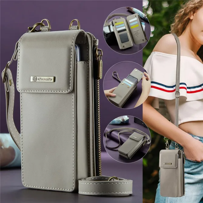 Sac Bandoulière Téléphone RFID 8 Cartes Poche Zippée