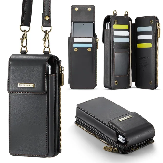 Sac Bandoulière Téléphone RFID 8 Cartes Poche Zippée