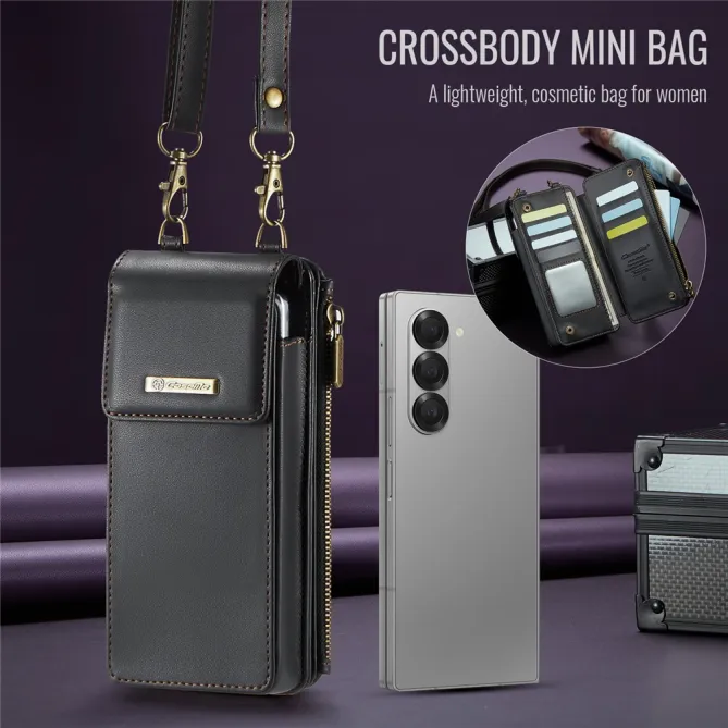 Sac Bandoulière Téléphone RFID 8 Cartes Poche Zippée