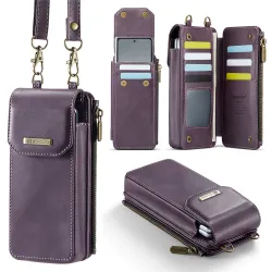 Sac Bandoulière Téléphone Finition Mate Portefeuille RFID