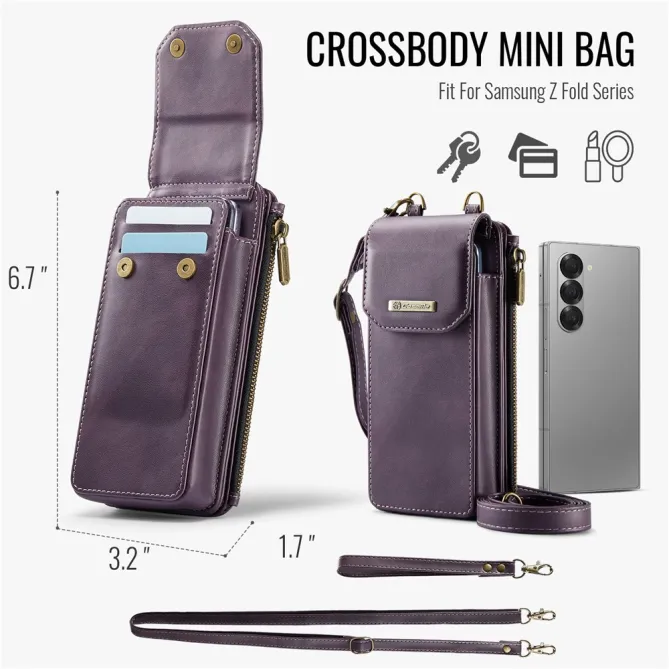 Sac Bandoulière Téléphone Finition Mate Portefeuille RFID