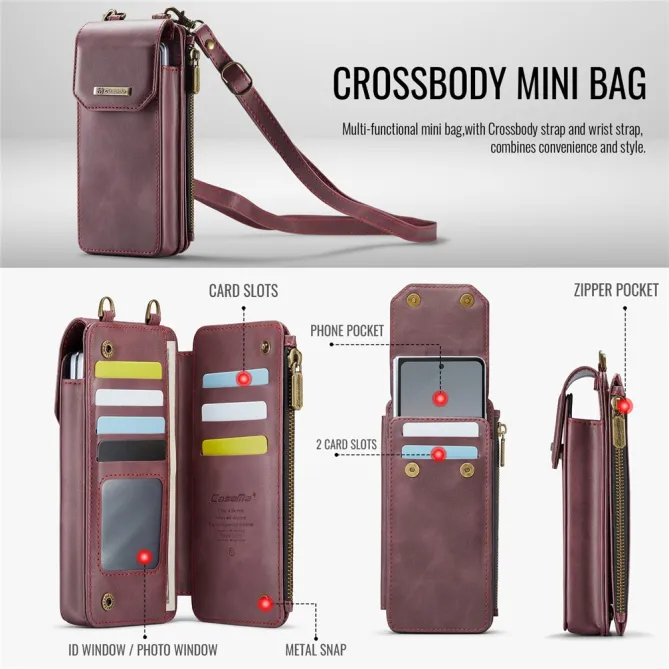 Sac Bandoulière Téléphone Finition Mate Portefeuille RFID