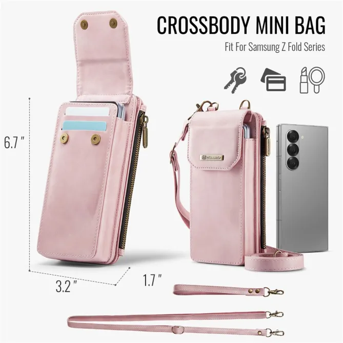 Sac Bandoulière Téléphone Finition Mate Portefeuille RFID