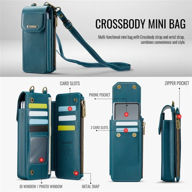 Sac Bandoulière Téléphone Finition Mate Portefeuille RFID