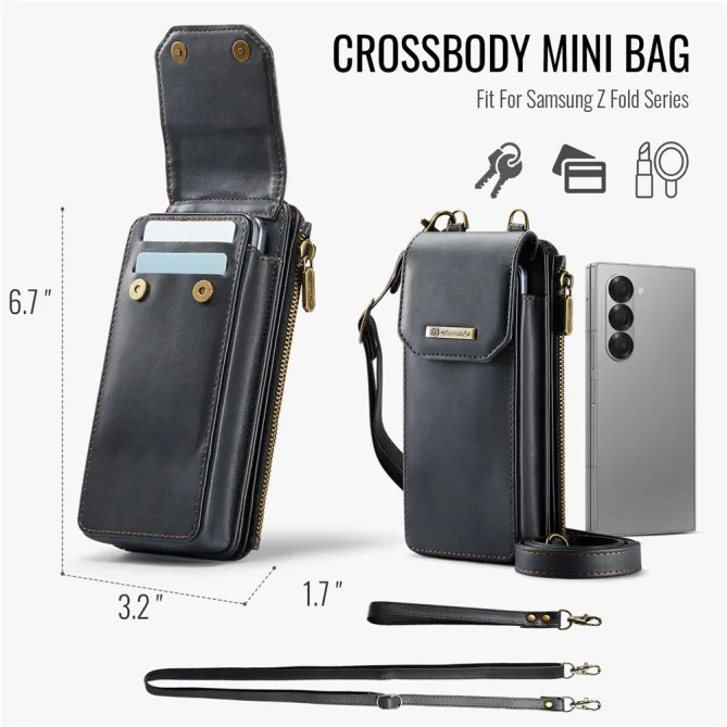 Sac Bandoulière Téléphone Finition Mate Portefeuille RFID