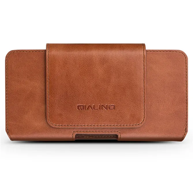 Étui Ceinture Qialino Cuir Véritable Téléphones 6,9 Pouces