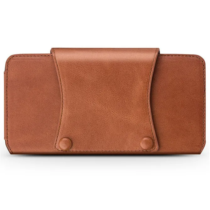 Étui Ceinture Qialino Cuir Véritable Téléphones 6,9 Pouces