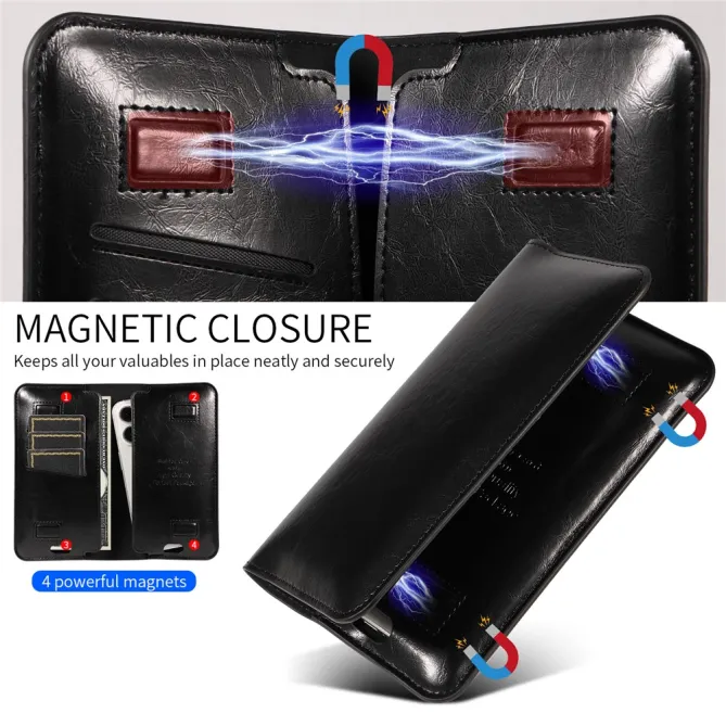 Pochette Portefeuille Double Téléphone 3 Cartes