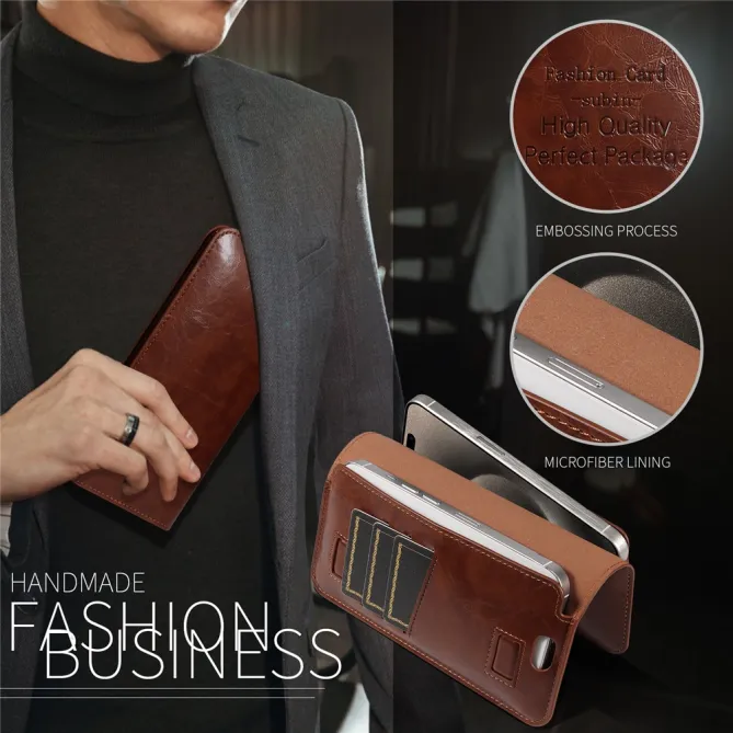 Pochette Portefeuille Double Téléphone 3 Cartes