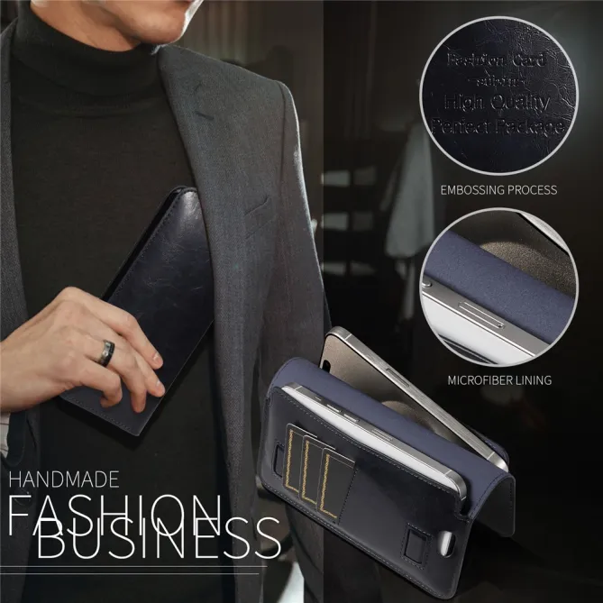 Pochette Portefeuille Double Téléphone 3 Cartes