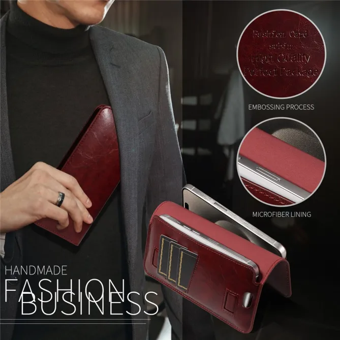 Pochette Portefeuille Double Téléphone 3 Cartes