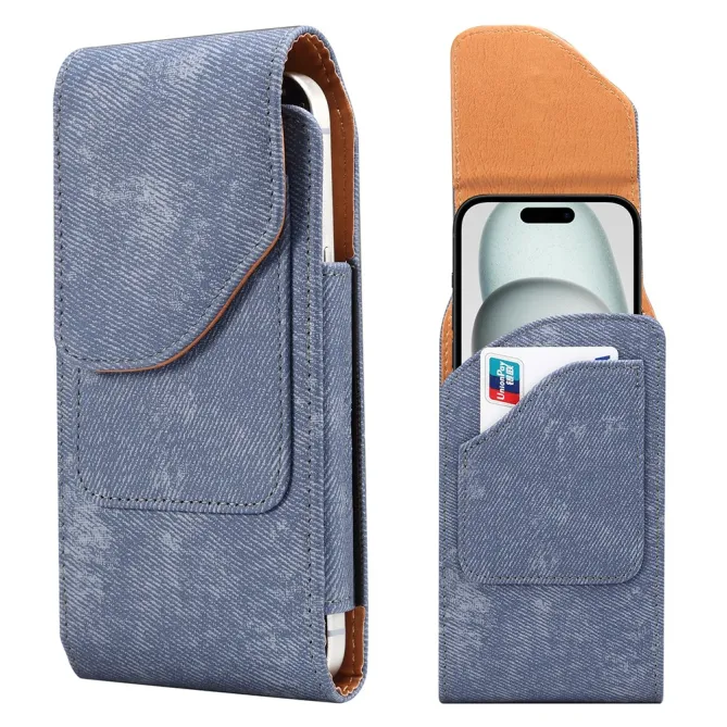 Étui Ceinture 6,1 Pouces Effet Jean Poche Carte