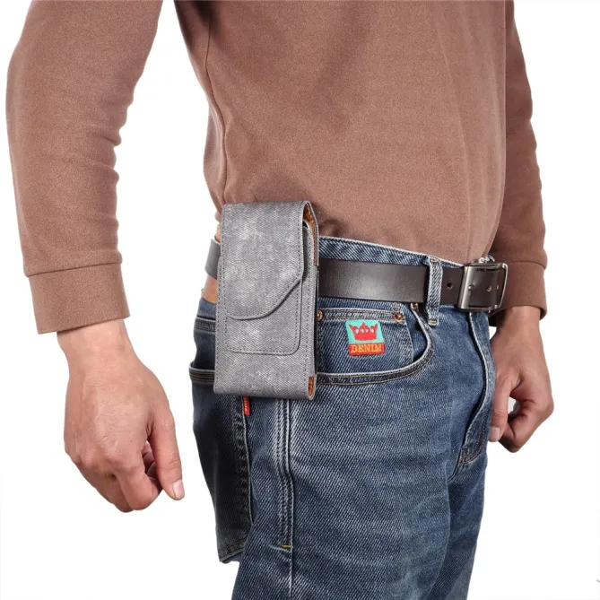 Étui Ceinture 6,1 Pouces Effet Jean Poche Carte