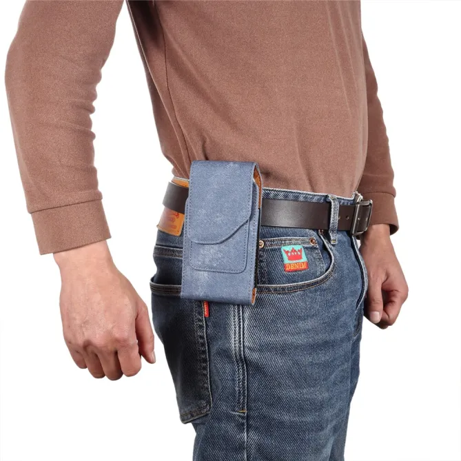 Étui Ceinture 6,7 à 6,9 Pouces Effet Jean Aimanté