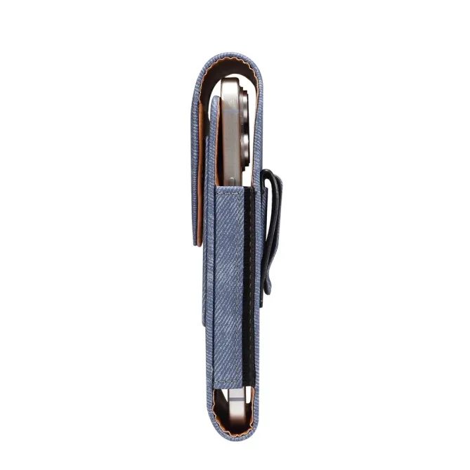 Étui Ceinture Téléphone 7,2 Pouces Effet Jean Porte-Carte